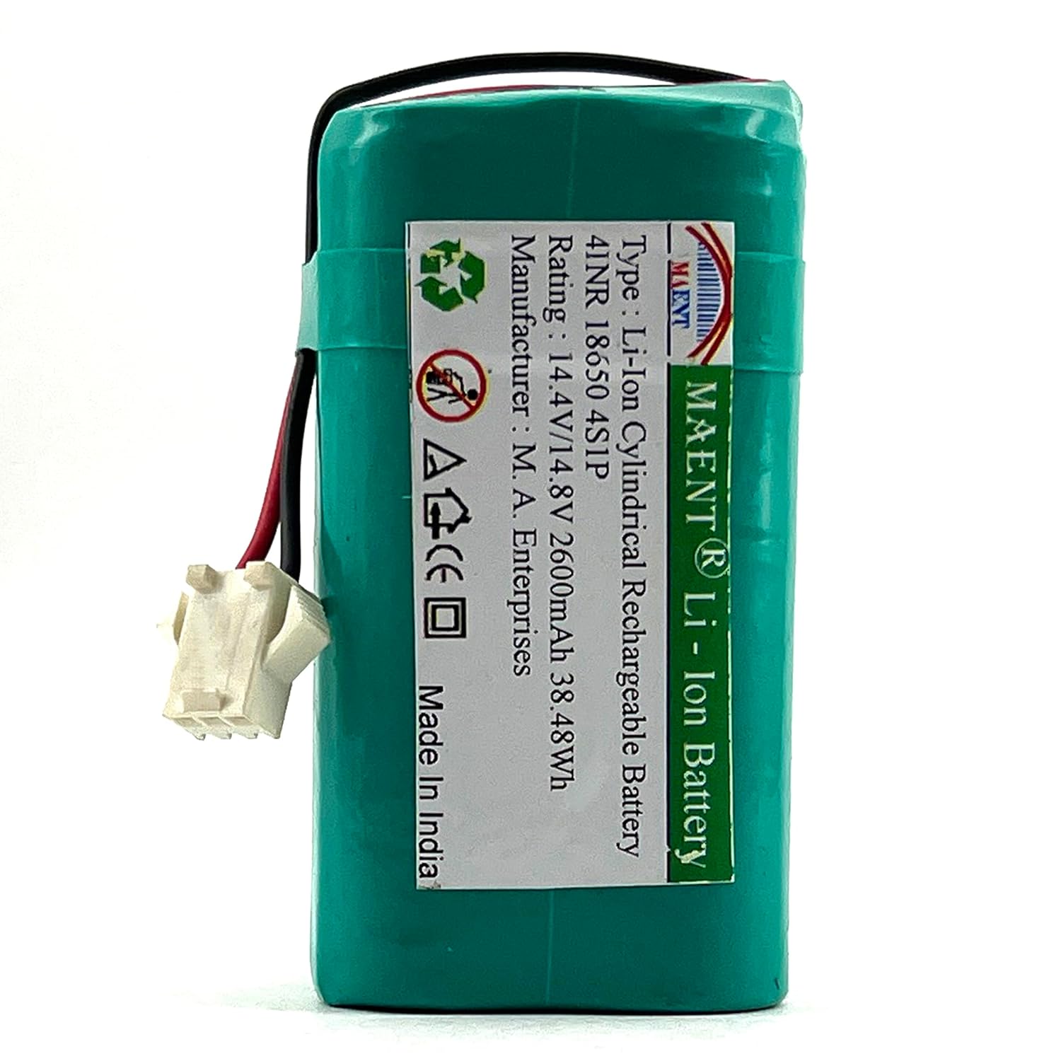 MAENT® 14.8V 18650 Lithium ion 14.4V Rechargeable Battery Pack